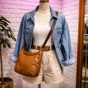 Coach Brown Leather Crossbody Bag